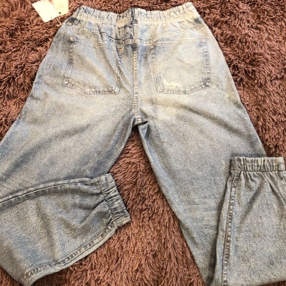 SOLD♥️SOLD♥️♥️NWT*ECRU FAUX LASER JOGGER SWEATPANT*M*LIKE RAG BONE MIRAMAR*NEW - Picture 10 of 16